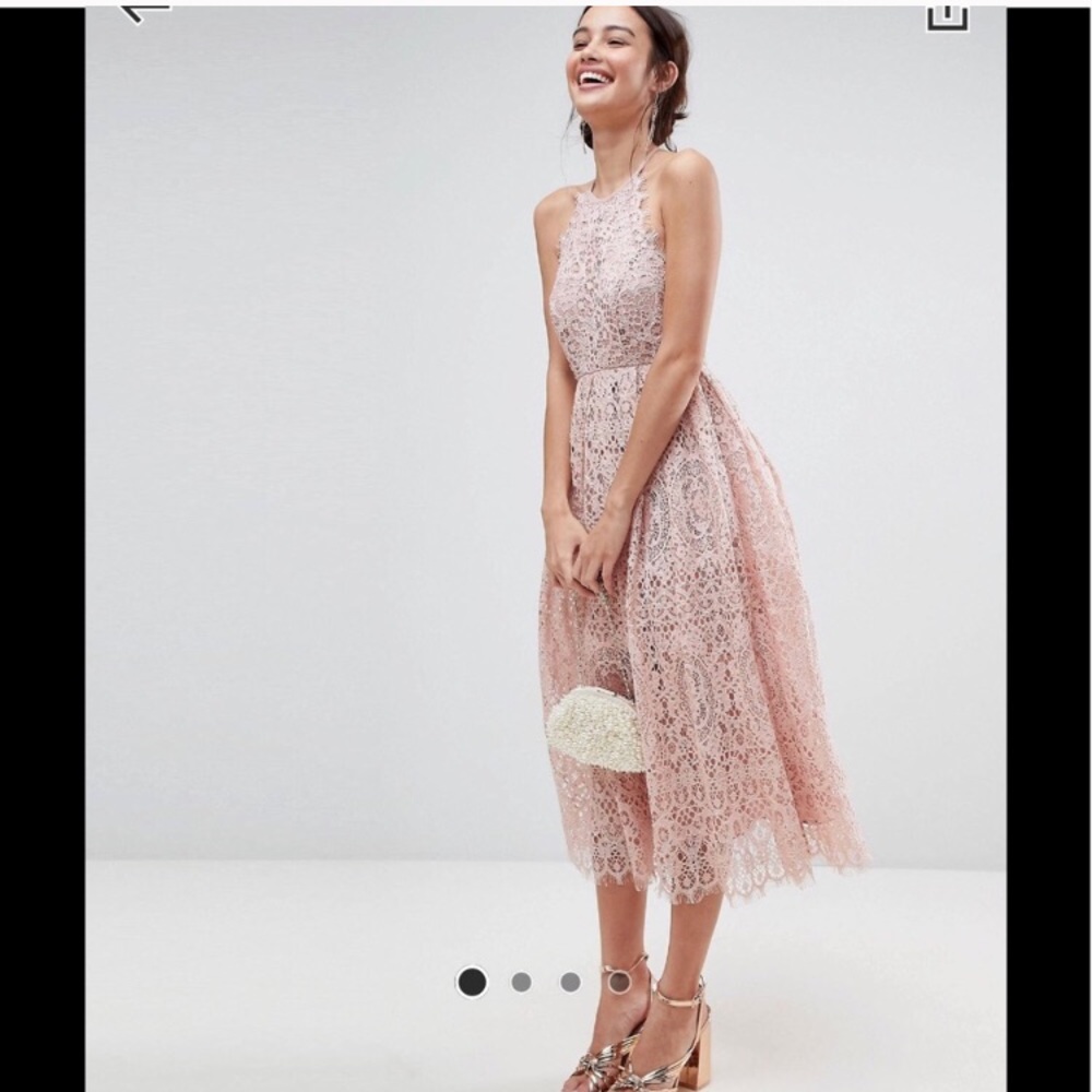 Asos Pink Lace Dress
